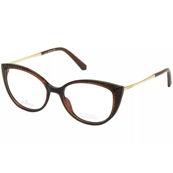 SWAROVSKI Eyeglasses SK5362-048-53 Size 53/17/Cat-eye BRAND NEW W CASE